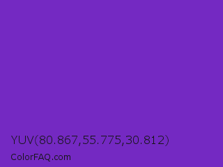 YUV 80.867,55.775,30.812 Color Image
