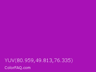 YUV 80.959,49.813,76.335 Color Image