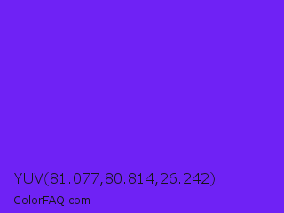 YUV 81.077,80.814,26.242 Color Image