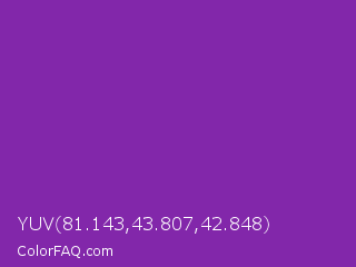 YUV 81.143,43.807,42.848 Color Image