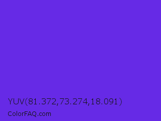 YUV 81.372,73.274,18.091 Color Image