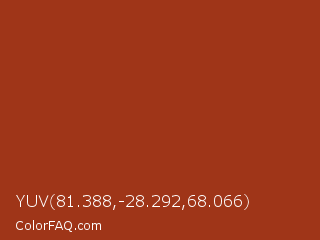 YUV 81.388,-28.292,68.066 Color Image