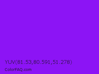YUV 81.53,80.591,51.278 Color Image