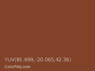 YUV 81.699,-20.065,42.36 Color Image