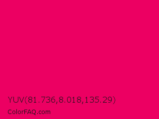 YUV 81.736,8.018,135.29 Color Image