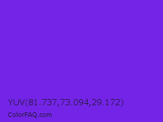 YUV 81.737,73.094,29.172 Color Image