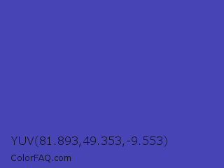YUV 81.893,49.353,-9.553 Color Image