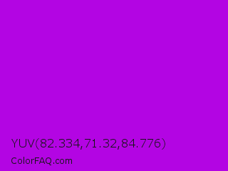 YUV 82.334,71.32,84.776 Color Image