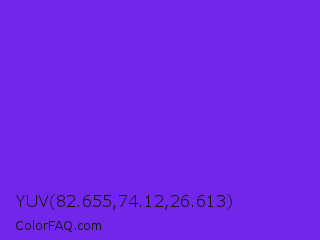 YUV 82.655,74.12,26.613 Color Image