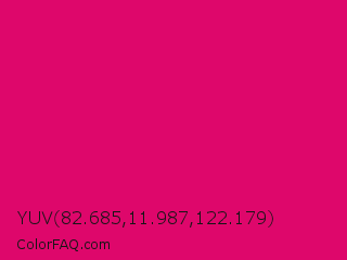 YUV 82.685,11.987,122.179 Color Image