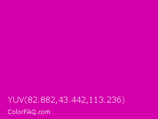 YUV 82.882,43.442,113.236 Color Image