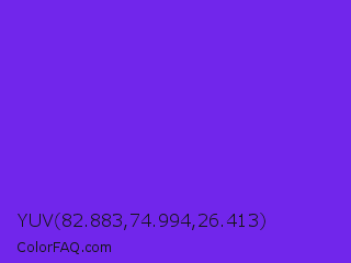 YUV 82.883,74.994,26.413 Color Image