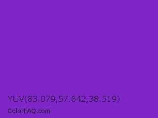 YUV 83.079,57.642,38.519 Color Image