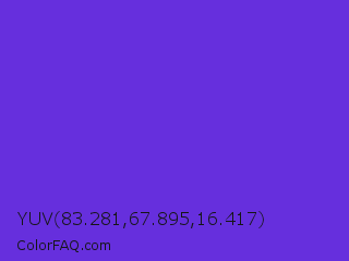 YUV 83.281,67.895,16.417 Color Image