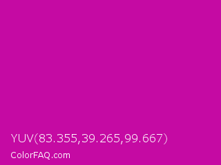 YUV 83.355,39.265,99.667 Color Image