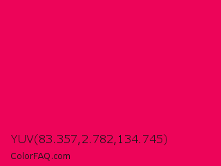 YUV 83.357,2.782,134.745 Color Image