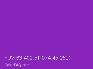 YUV 83.402,51.074,45.251 Color Image