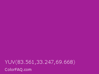 YUV 83.561,33.247,69.668 Color Image