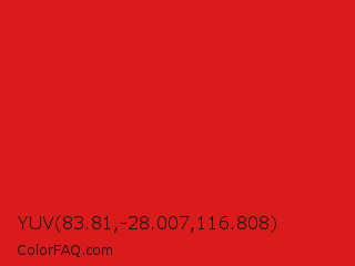 YUV 83.81,-28.007,116.808 Color Image
