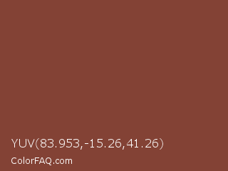 YUV 83.953,-15.26,41.26 Color Image