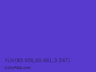 YUV 83.956,60.661,3.547 Color Image