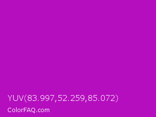 YUV 83.997,52.259,85.072 Color Image
