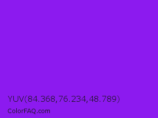 YUV 84.368,76.234,48.789 Color Image