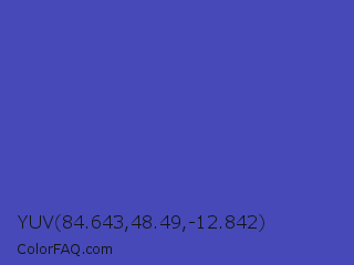 YUV 84.643,48.49,-12.842 Color Image