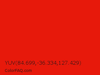 YUV 84.699,-36.334,127.429 Color Image