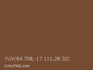 YUV 84.708,-17.111,28.32 Color Image