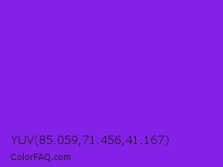 YUV 85.059,71.456,41.167 Color Image