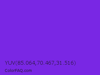YUV 85.064,70.467,31.516 Color Image