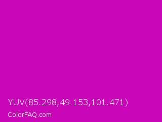 YUV 85.298,49.153,101.471 Color Image