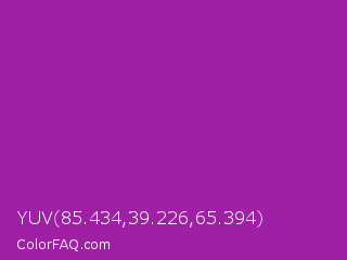 YUV 85.434,39.226,65.394 Color Image