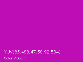 YUV 85.488,47.58,92.534 Color Image