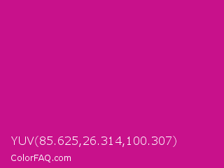 YUV 85.625,26.314,100.307 Color Image
