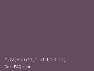 YUV 85.641,4.614,13.47 Color Image