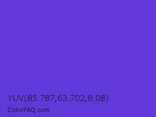 YUV 85.787,63.702,8.08 Color Image