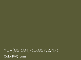 YUV 86.184,-15.867,2.47 Color Image