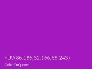 YUV 86.186,52.166,68.243 Color Image