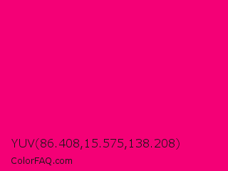 YUV 86.408,15.575,138.208 Color Image