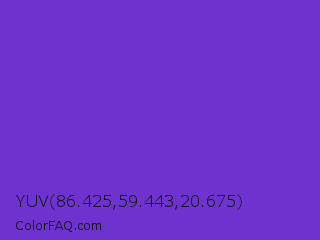 YUV 86.425,59.443,20.675 Color Image