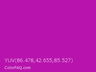 YUV 86.478,42.655,85.527 Color Image