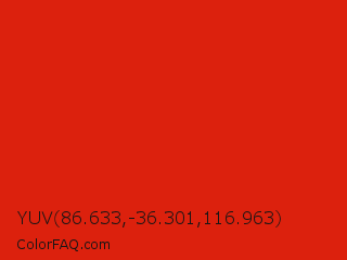 YUV 86.633,-36.301,116.963 Color Image