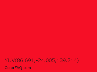 YUV 86.691,-24.005,139.714 Color Image