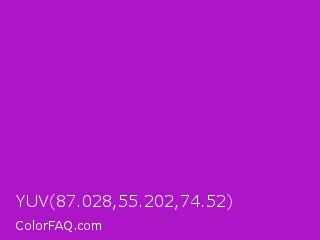 YUV 87.028,55.202,74.52 Color Image