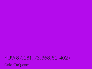 YUV 87.181,73.368,81.402 Color Image