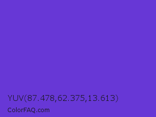 YUV 87.478,62.375,13.613 Color Image