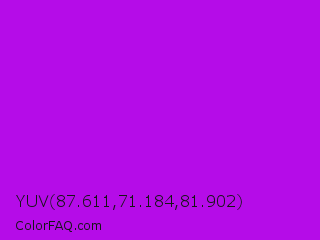YUV 87.611,71.184,81.902 Color Image