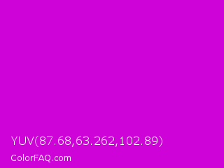 YUV 87.68,63.262,102.89 Color Image